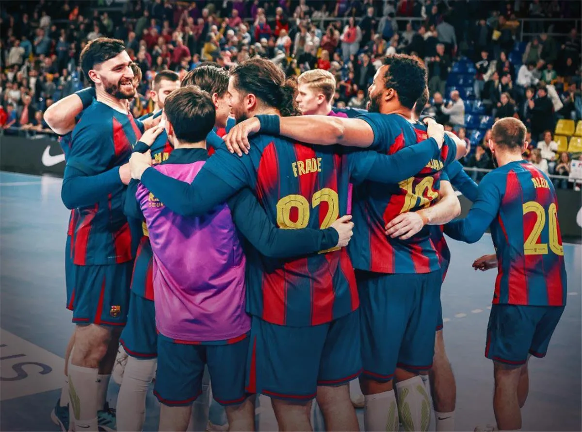 برشلونة بطل الدوري الإسباني لكرة اليد للمرة الـ 33 بمشاركة سيف الدرع