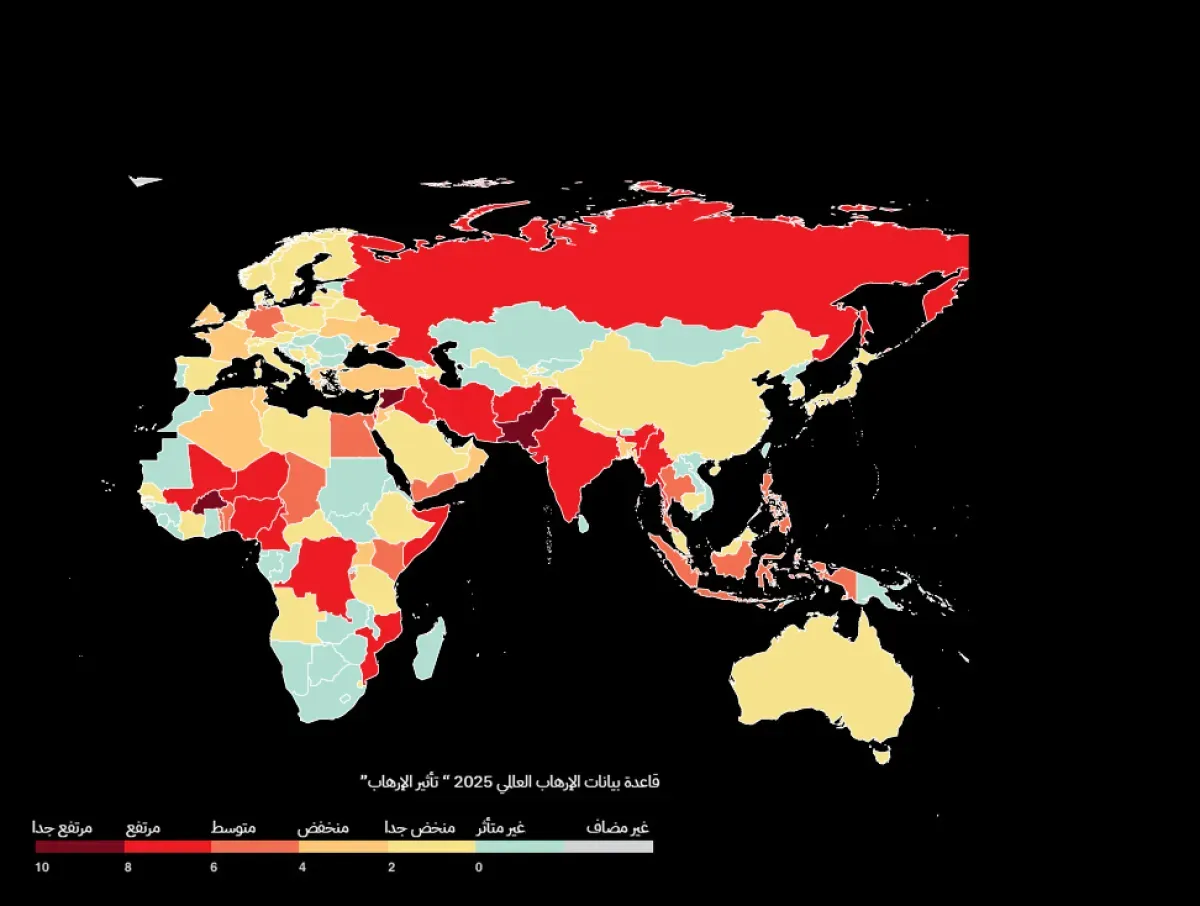اليمن في المرتبة 25 عالميًا بمؤشر الإرهاب.. تفاصيل التصنيف