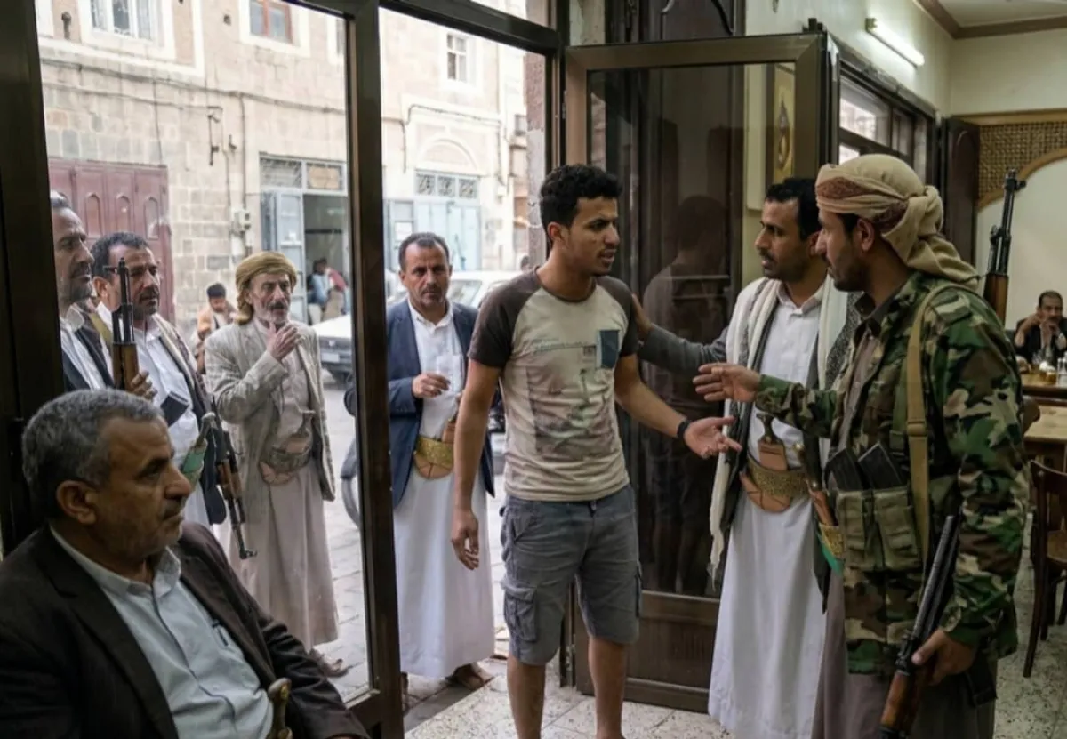 الحوثي يمنع أصحاب البنطلونات القصيرة من دخول الكافيهات في صنعاء