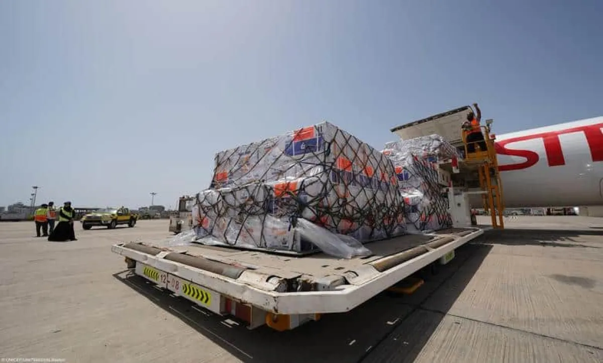 اليونيسف: وصول 441 ألف جرعة لقاح إلى عدن لدعم التحصين في اليمن