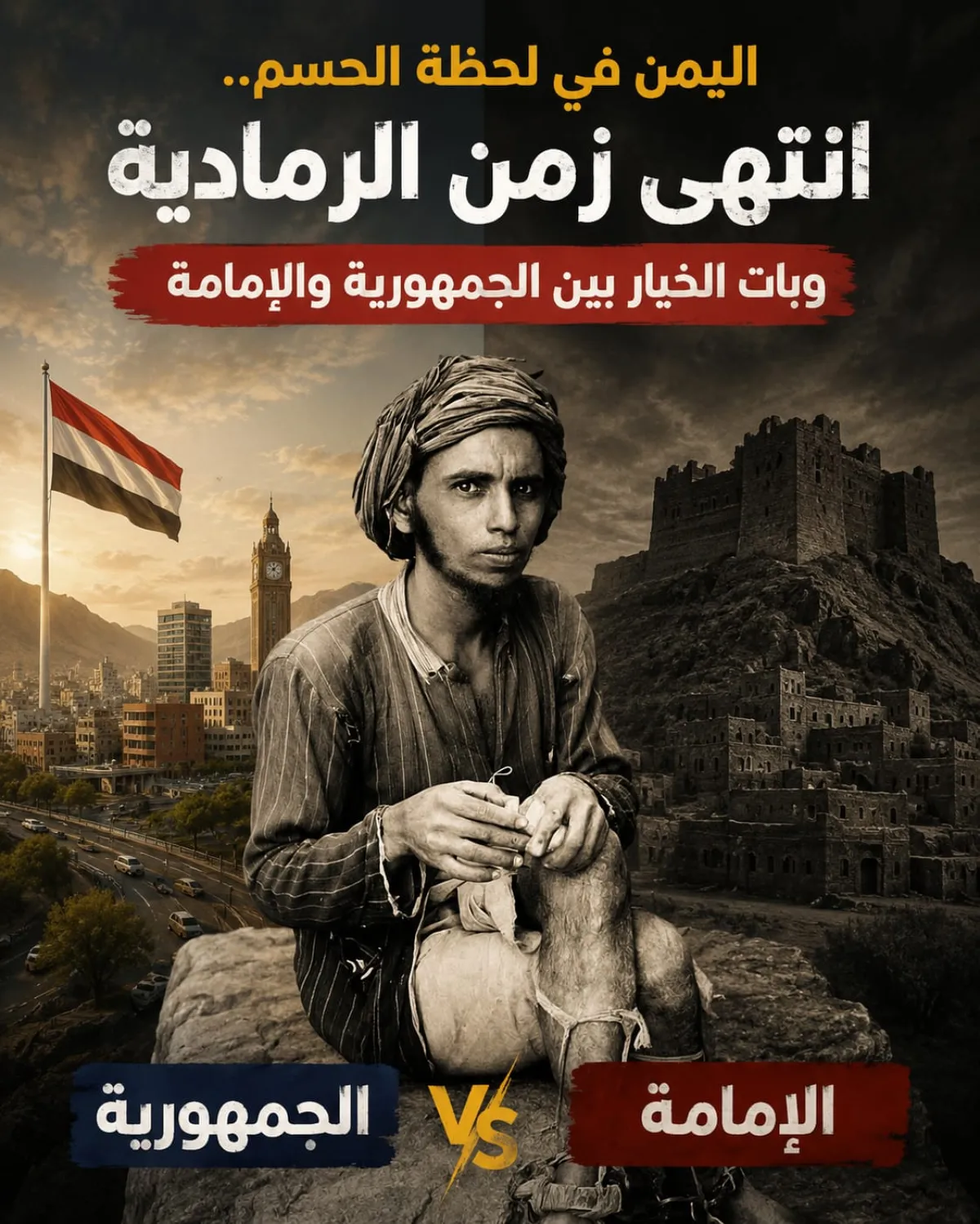 اليمن في لحظة الحسم.. انتهى زمن الرمادية وبات الخيار بين الجمهورية والإمامة