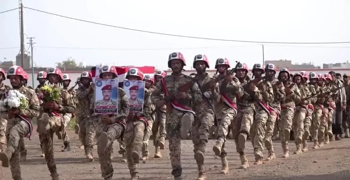 المقاومة الوطنية تشيّع العقيد يحيى القاضي وتؤكد مواصلة النضال ضد الحوثيين