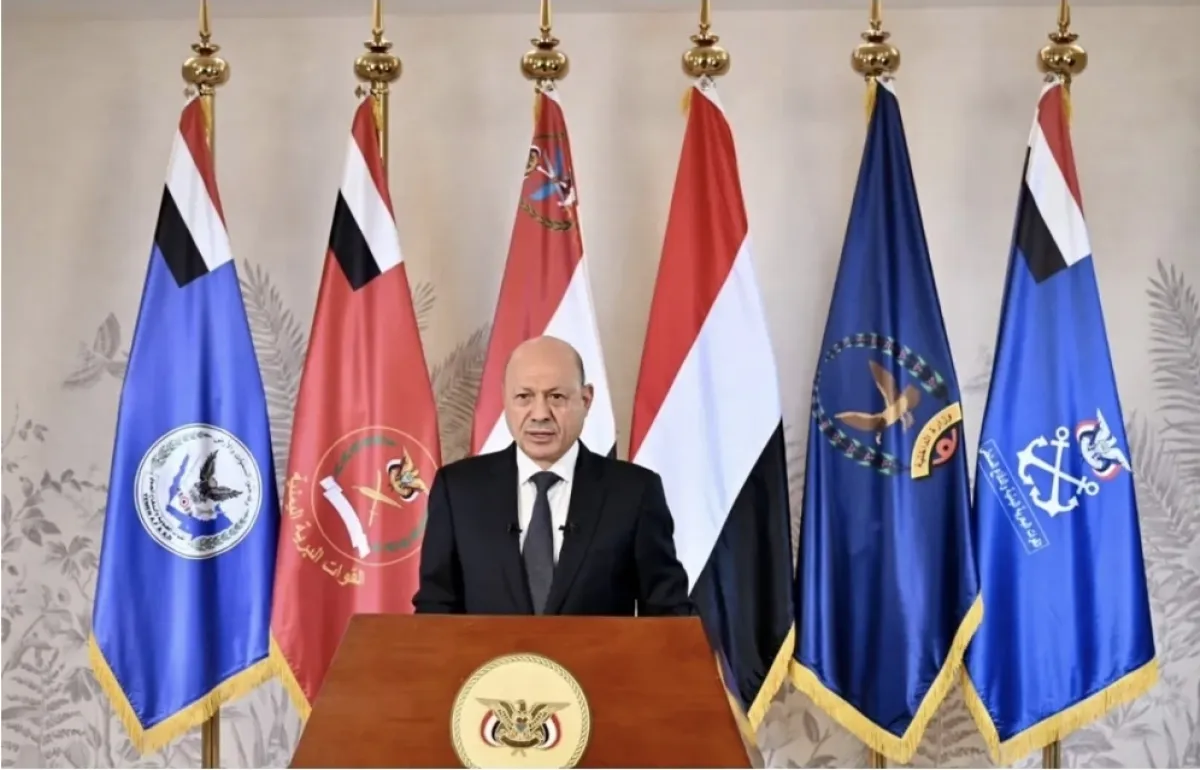 العليمي يعلن بدء العمليات العسكرية لتحرير اليمن واستعادة سلطة الدولةوإنهاء سيطرة الحوثيين
