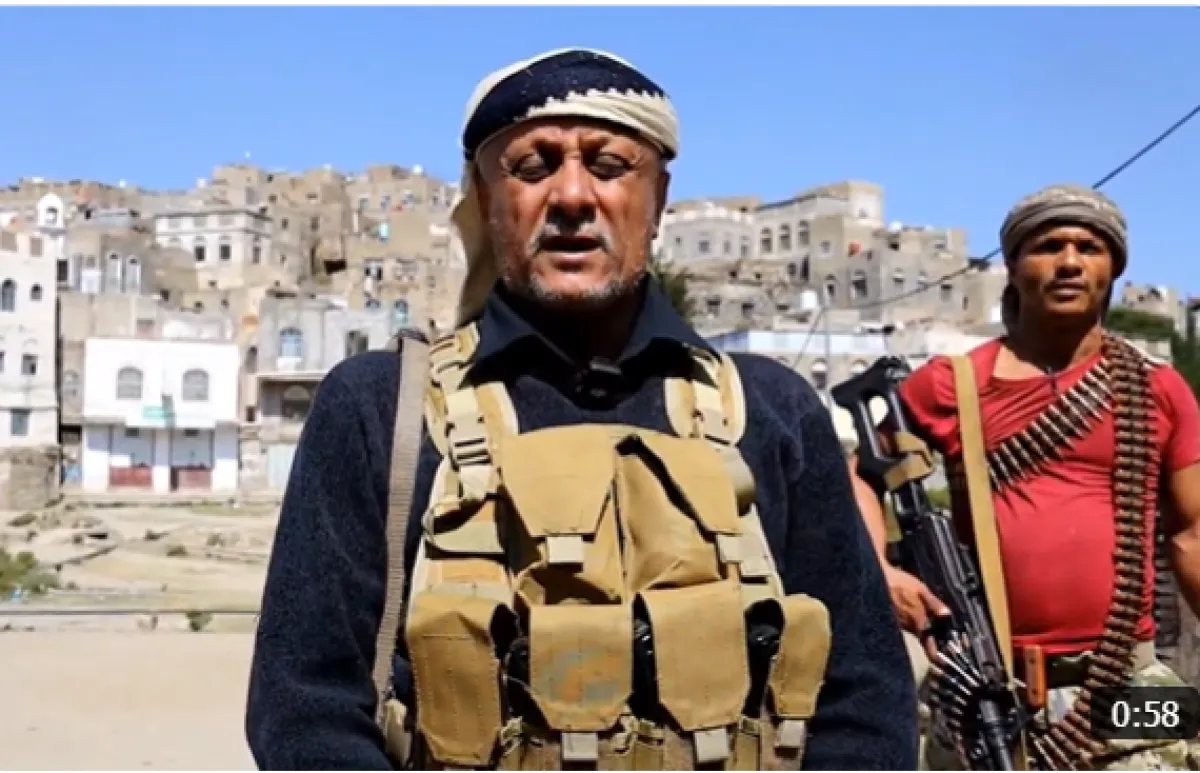 المحمودي يتوعد الحوثيين بمواجهة جديدة في مشرعة وحدنان ويستحضر معارك 2015